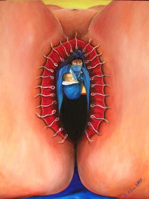 Eduardo Diaz: 'Virginity ', 2002 Oil Painting, Culture. 