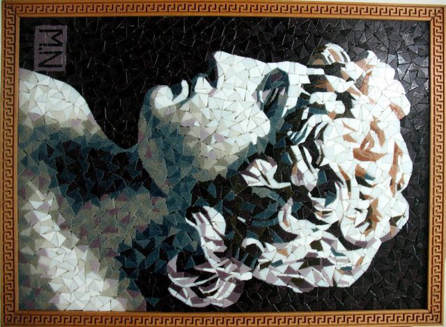 Mina Nashed  'Alexander The Great', created in 2015, Original Mosaic.