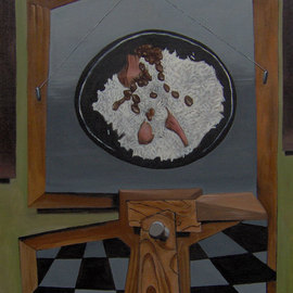 Michael Irrizarypagan: 'Rice and Beans', 2011 Oil Painting, Surrealism. Artist Description:   political, surrealismstill life, surrealism              ...