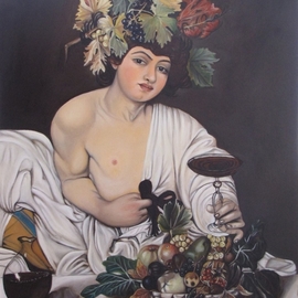 Rosa Protopapa: 'bacco', 2013 Oil Painting, Figurative. 