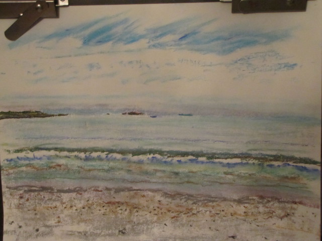 Michael Garr  'Sachuest Evening Calm', created in 2012, Original Drawing Pastel.