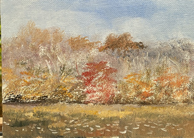 Michael Garr  'At The Pond October', created in 2023, Original Other.