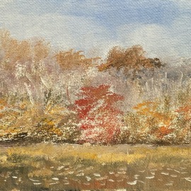 at the pond october  By Michael Garr