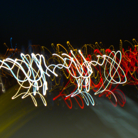 Nancy Bechtol: 'lightride road dance', 2019 Other Photography, Abstract Landscape. Artist Description: LightRide series 1999 to 2019motion, long exposure and dancing with the camera, riding in a car on long country roads at night. ...