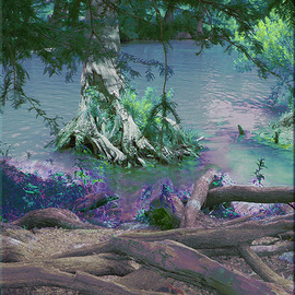 Nancy Wood: 'River 2 Vertical', 2013 Other Photography, Travel. Artist Description:       Digital Photo on Canvas      ...