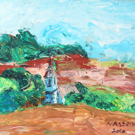Zsuzsa Naszodi: 'Kali hollow', 2010 Acrylic Painting, Landscape. 