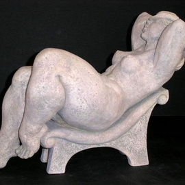 Natalia Shapira: 'Reclining III ', 2003 Ceramic Sculpture, Figurative. Artist Description:   Classic Sculpture  ...
