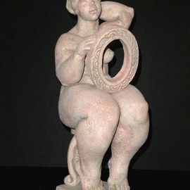 Natalia Shapira: 'The Mirror17X6X7', 2004 Ceramic Sculpture, Figurative. Artist Description:    Classic Sculpture   ...