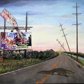 Richard Barone: 'escape artist', 2015 Oil Painting, Landscape. Artist Description: Art historians agree that the emergence of a new style in the visual arts- - a new  ism - - is highly unlikely. Artists facing this so- called dead end are looking at the world with a pragmatic eye. One of these areas of reductionism is environmental art. These endeavors are ...