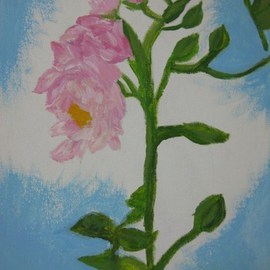 Nicole Pereira: 'Pink Flower', 2011 Acrylic Painting, Floral. Artist Description: flower, foral, pink flower  ...