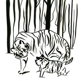 tigers in the woods By Niina Niskanen