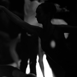 Yulia Nak: 'silhouette  russian ballet', 2016 Black and White Photograph, Dance. Artist Description: Dance, black white, theater...