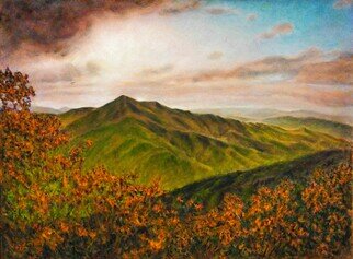 Ron Ogle: 'cold mountain series number 4', 2023 Oil Painting, Landscape. I worked on this canvas for 15 years, 2007- 2023. I can see Cold Mountain from my studio window. ...