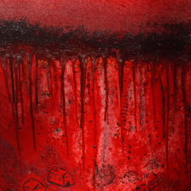 Obert Fittje: 'Bloody War', 2008 Oil Painting, War. Artist Description:     This is a companion piece to The First Plague of America: Blood and the painting W* A* R.  This painting is intended to be a frightening image of bloody war and represents my feelings about war.      ...