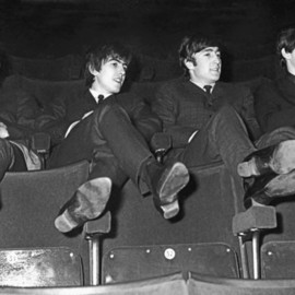 Paul Berriff Artwork The Beatles Kicking Back, 1963 Black and White Photograph, Music