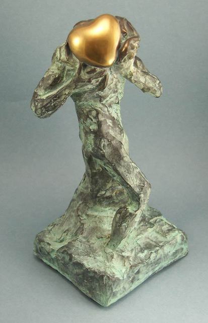 Artist Paul Orzech. 'The Golden Gift' Artwork Image, Created in 2010, Original Sculpture Bronze. #art #artist