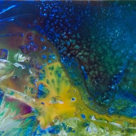 Payal Agrawal: 'beauty of nature 03', 2018 Encaustic Painting, Landscape. 