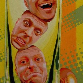 Eduardo Acevedo: 'Ahogados en un vaso de agua', 2011 Acrylic Painting, Surrealism. Artist Description:       acrylic on canvas .       ...