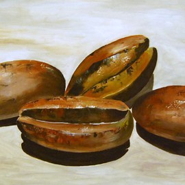 James Emerson: 'Coffee Beans', 2012 Oil Painting, Cuisine. Artist Description:  Coffee beans ready to roast      ...