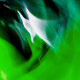 C. A. Hoffman: 'Green Sailing in Space', 2009 Color Photograph, Abstract. 