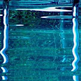 C. A. Hoffman: 'Liquid Blue Dreams', 2008 Color Photograph, Abstract. Artist Description:  Blue, wet and cool,  dreams can be so much more.  This photo was taken in a nearby location and digitally enhanced to create the dreamy quality.  ...