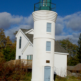 C. A. Hoffman: 'Lonely Lighthouse II', 2009 Color Photograph, Landscape. Artist Description:  Another view of the lonely lighthouse in the Traverse City Bay area. ...