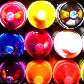 C. A. Hoffman: 'TutiFruti Colors II', 2008 Color Photograph, Abstract. Artist Description:   This is the second in my series called TutiFruti Colors.   What seems to be several  bottles stacked in row upon rows, are actually a child' s crayons fresh out of the box.   Once again, an example of a common everyday item posing as something else.   ...