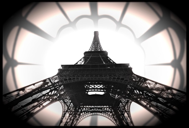 Jean Dominique  Martin  'Paris Eiffel Tower ', created in 2015, Original Photography Mixed Media.