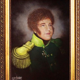 Michael Pickett: 'Jordon', 2005 Acrylic Painting, Portrait. Artist Description:  Portrait commissioned to be in the style of the 18th century. ...