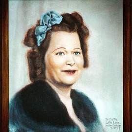 Michael Pickett: 'Mrs Weilbrenner 1940', 1991 Acrylic Painting, Portrait. 
