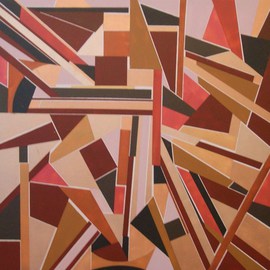 Pilar Prez-prado: 'At the end everything matches', 2013 Acrylic Painting, Geometric. 
