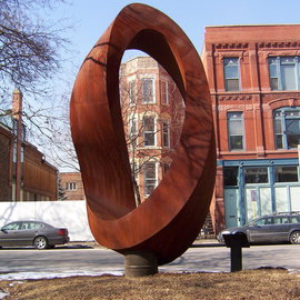 sculpture Double Mobius Strip   sculpture By Plamen Yordanov 
