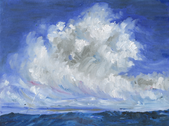 Artist Amrita Banerjee. 'Hawaiian Clouds' Artwork Image, Created in 2015, Original Painting Acrylic. #art #artist