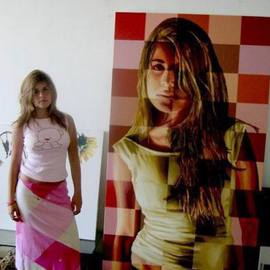 Raphael Perez: 'realistic painting of young girl realism art by raphael perez', 2010 Acrylic Painting, Figurative. Artist Description:  realistic painting of young girl realism art by raphael perez paintings  painters artists artists gallery galleries picture pictures image images    ...