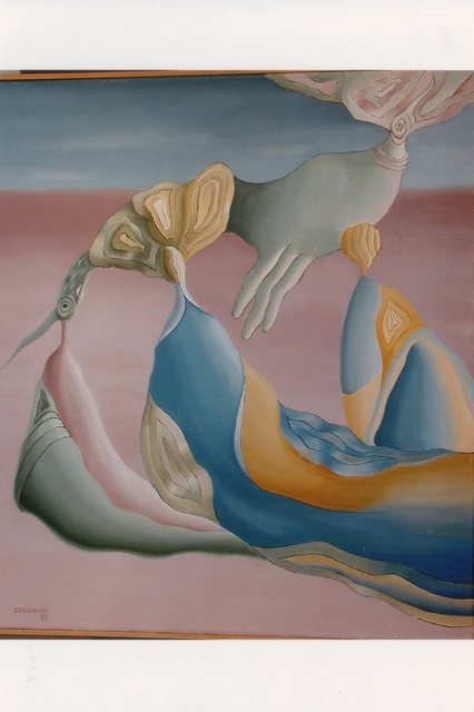Raquel Davidovici  'Circulante', created in 1987, Original Painting Oil.