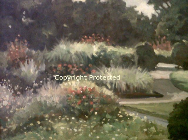 Artist Ron Anderson. 'Late Summer In Bloom' Artwork Image, Created in 2010, Original Painting Oil. #art #artist
