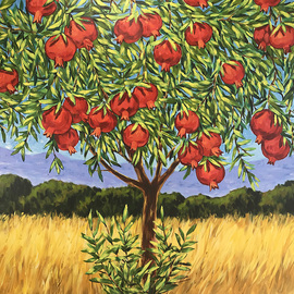 pomegranate tree By Irina Redine