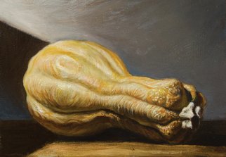Riccardo Rossati: 'Still Life', 2014 Oil Painting, Figurative.   Still life of Pumpkin.  ...
