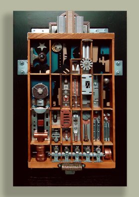 Roberta Masciarelli: 'Metropolis', 2013 Mixed Media, Abstract Figurative.  Mixed media: created with 80% of found objects plus hardware assemblageMore views & info: 