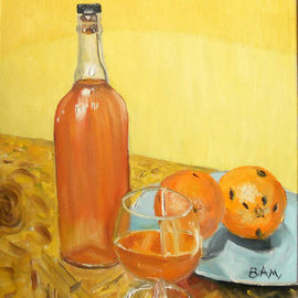 Vadim Amelichev: 'liquor 44', 2014 Oil Painting, Still Life. 