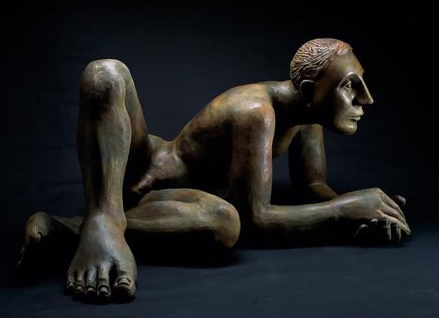 Artist Mavis Mcclure. 'Nilo' Artwork Image, Created in 2001, Original Ceramics Handbuilt. #art #artist