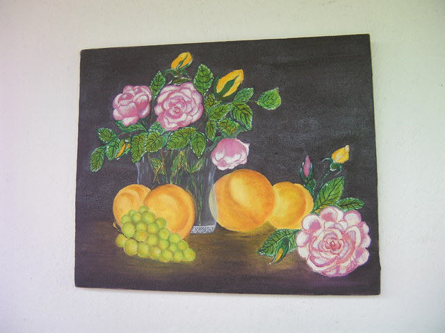 Artist Rosica Simeonova. 'Roses' Artwork Image, Created in 2012, Original Painting Oil. #art #artist