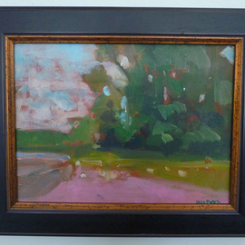 Jerry Ross: 'Color Macchia of Trees', 2012 Oil Painting, Landscape. Artist Description:  Color macchia notan of trees. ...