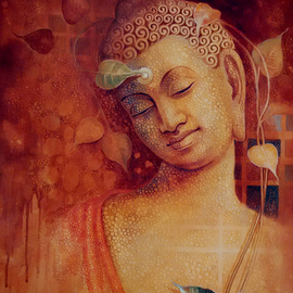 Sanjay Lokhande: 'buddha bhavana', 2016 Acrylic Painting, Figurative. Artist Description: The Painting is based on the Philosophy of the Buddha   Buddhism...