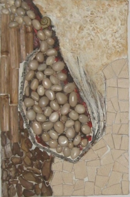 Sanja Rukavina  'The Fish', created in 2016, Original Mosaic.