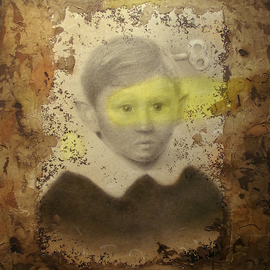 Sasha Tsyganov: 'Clockwork boy', 2014 Oil Painting, Surrealism. Artist Description:        pencil, paper, oil on canvas                        ...