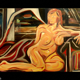 D Loren Champlin: 'Reclining Nude', 2007 Oil Painting, nudes. Artist Description: This is a painting of a reclining nude not yet titled....