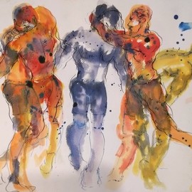 Alireza Shakeraneh: 'revolution', 2016 Ink Painting, Figurative. Artist Description: Painting Ink , Figurative , Original...