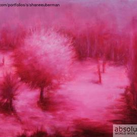 Shanee Uberman: 'MAGENTA DAZE', 2013 Oil Painting, Landscape. Artist Description:  Thru rose color glasses you ask. . . perhaps i do sometimes. we all need to saturate the world with a little extra colors at times       ...