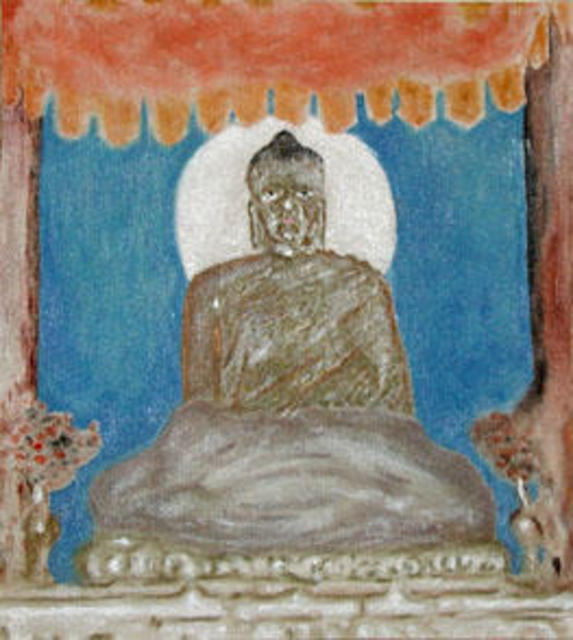 Richard Lazzara  'Bodhgaya Budha', created in 2000, Original Pastel.